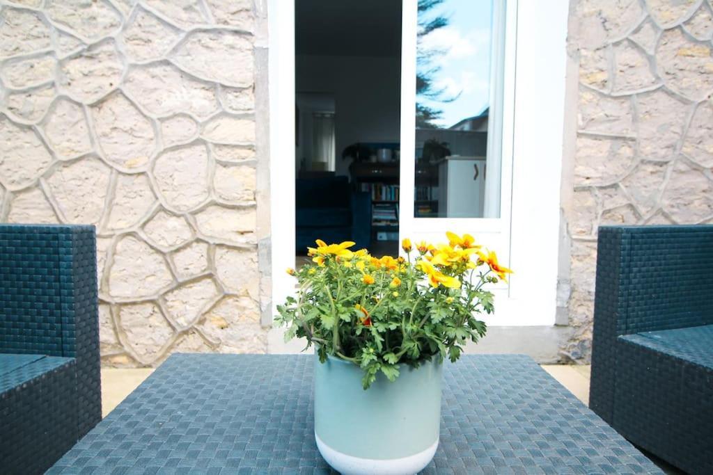 Appartement Avec Terrasse Privee, Plage A Pied Saint-Aubin-Sur-Mer (Calvados) Exterior foto